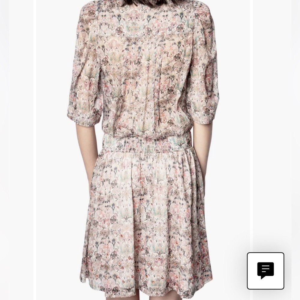 ZADIG & VOLTAIRE Raya Mousseline Mini Kaleido Dress - Picture 2 of 9